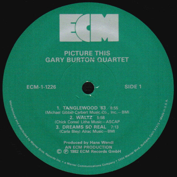 Gary Burton Quartet - Picture This - LP