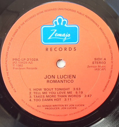 Jon Lucien - Romantico - LP