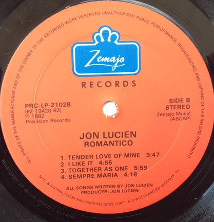 Jon Lucien - Romantico - LP