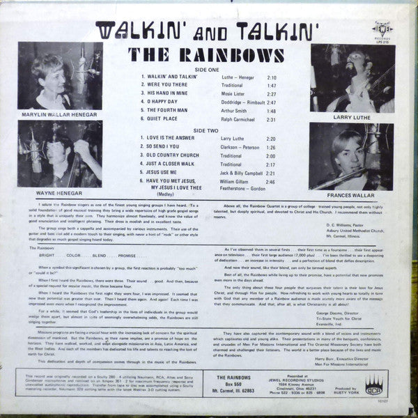 The Rainbows  - Walkin' And Talkin' - LP
