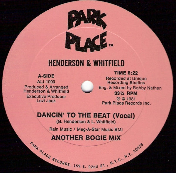 Henderson* & Whitfield* - Dancin' To The Beat - LP