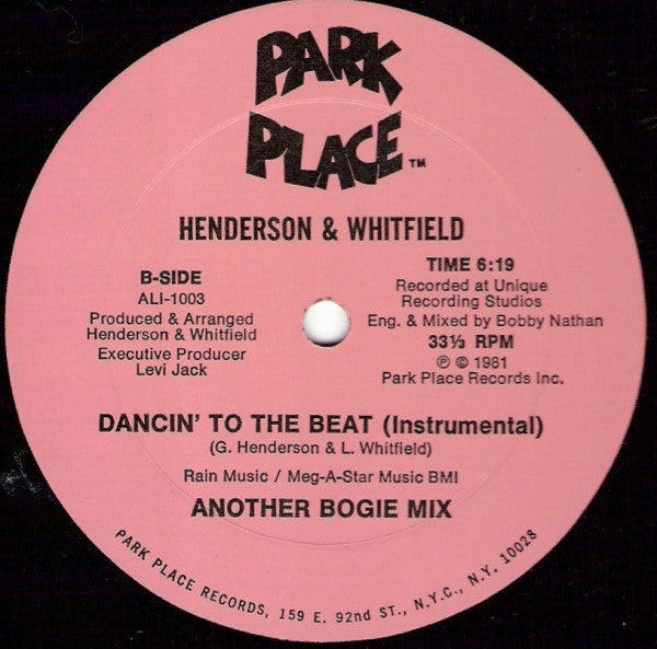 Henderson* & Whitfield* - Dancin' To The Beat - LP