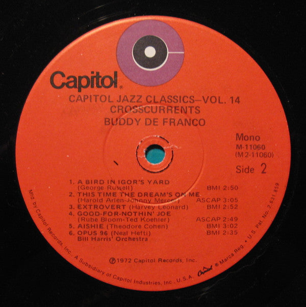 Lennie Tristano & Buddy DeFranco - Crosscurrents - LP