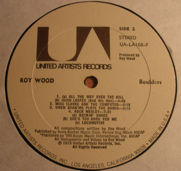 Roy Wood - Boulders - LP