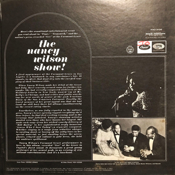 Nancy Wilson - The Nancy Wilson Show! - LP