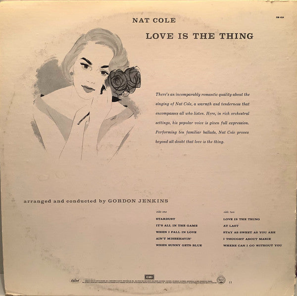 Nat "King" Cole* With The Orchestra of Gordon Jenkins* - Love Is The Thing - LP