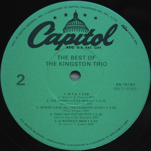 Kingston Trio - The Best Of The Kingston Trio - LP