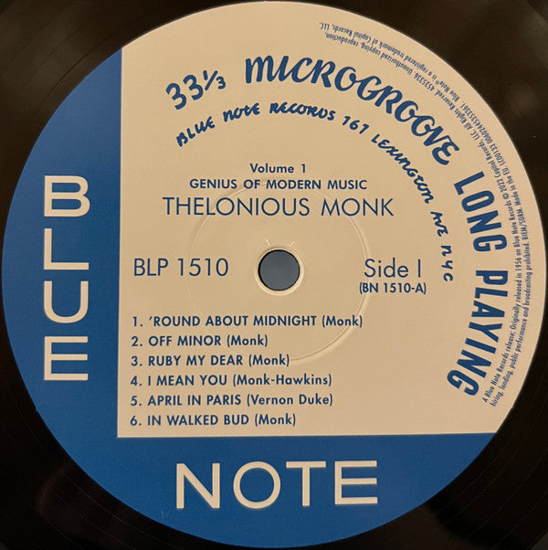 Thelonious Monk - Genius Of Modern Music (Volume One) - LP