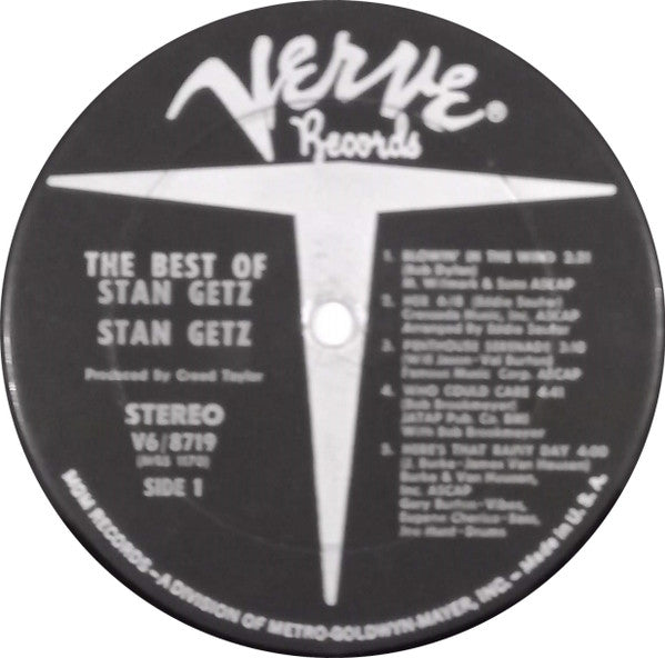 Stan Getz - The Best Of Stan Getz - LP