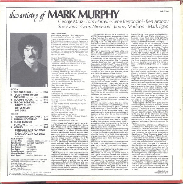 Mark Murphy - The Artistry Of Mark Murphy - LP