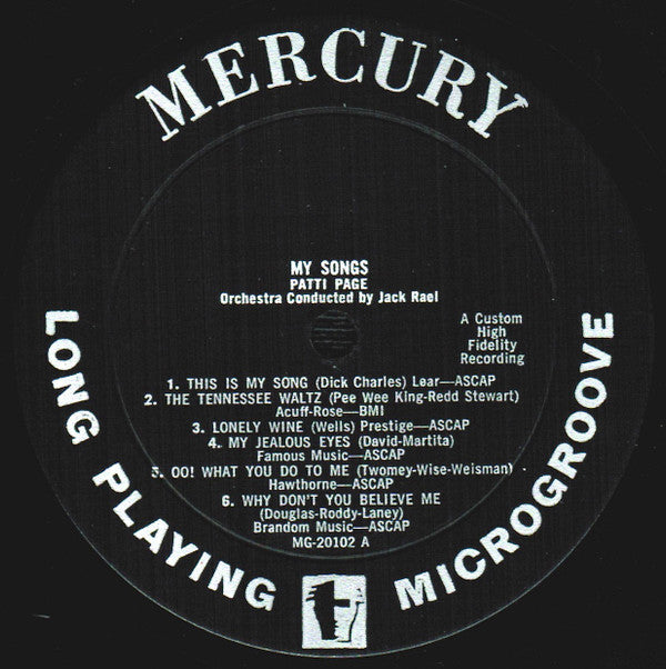 Patti Page - My Songs - LP