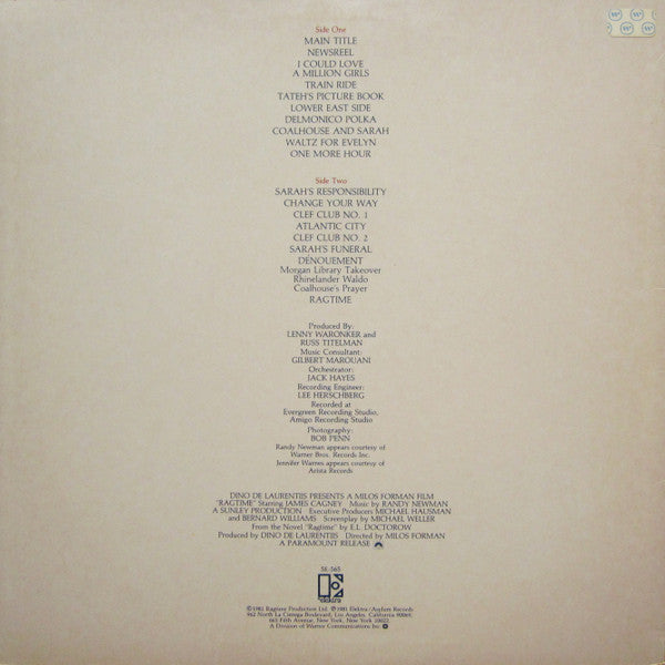 Randy Newman - Ragtime - LP