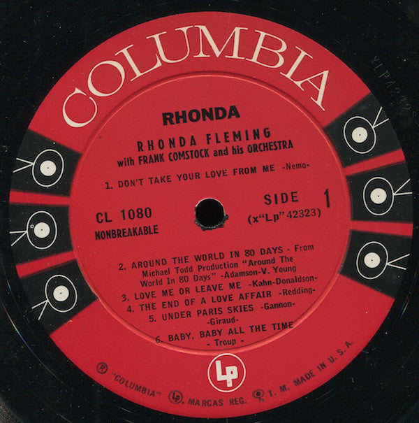 Rhonda Fleming With Frank Comstock And His Orchestra - Rhonda - LP