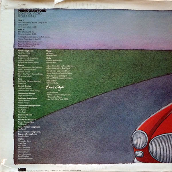Hank Crawford - Don't You Worry 'Bout A Thing - LP