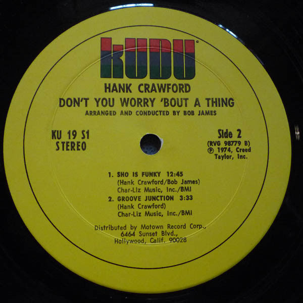 Hank Crawford - Don't You Worry 'Bout A Thing - LP