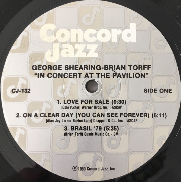George Shearing & Brian Torff - On A Clear Day - LP