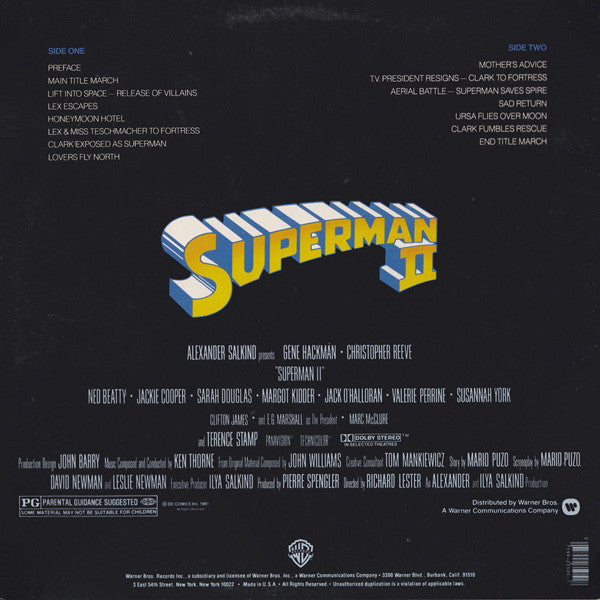 Ken Thorne - Superman II (Original Sound Track) - LP