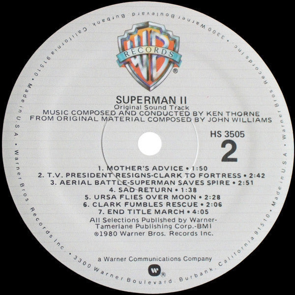 Ken Thorne - Superman II (Original Sound Track) - LP