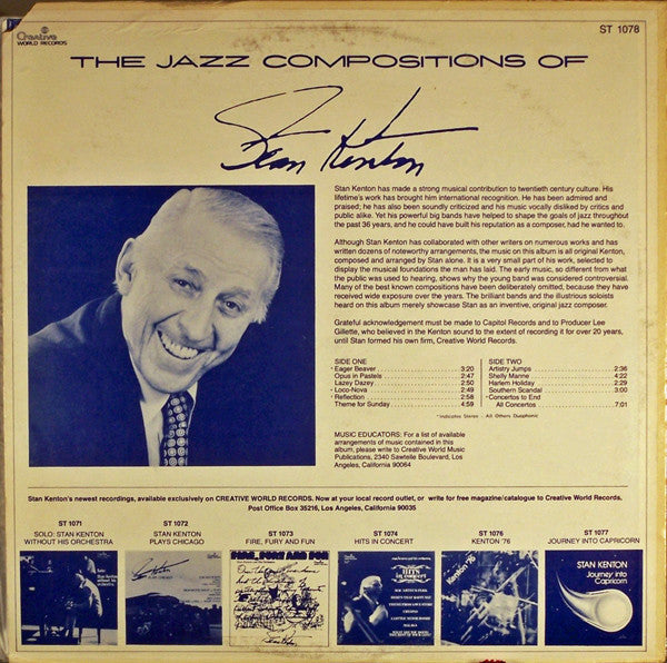 Stan Kenton - The Jazz Compositions Of Stan Kenton - LP