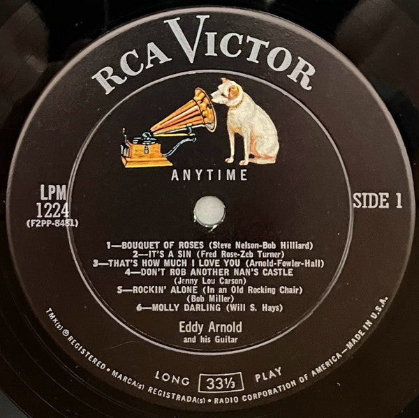 Eddy Arnold And His Guitar* - Anytime - LP
