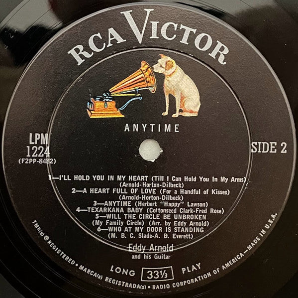 Eddy Arnold And His Guitar* - Anytime - LP