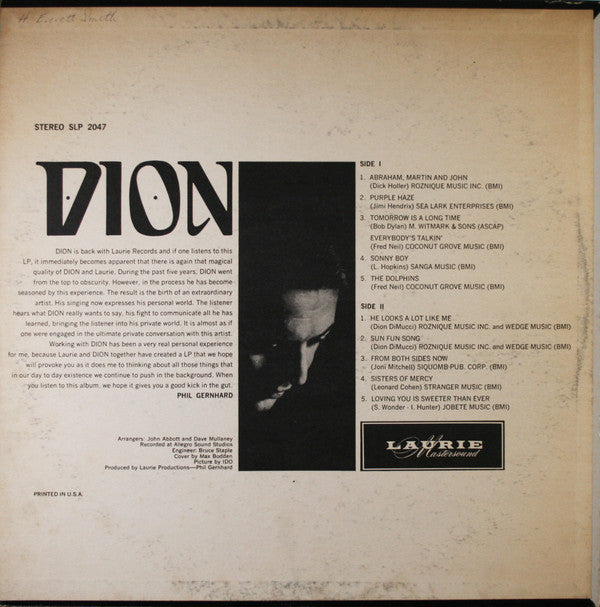 Dion  - Dion - LP