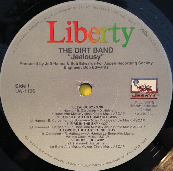 The Dirt Band - Jealousy - LP