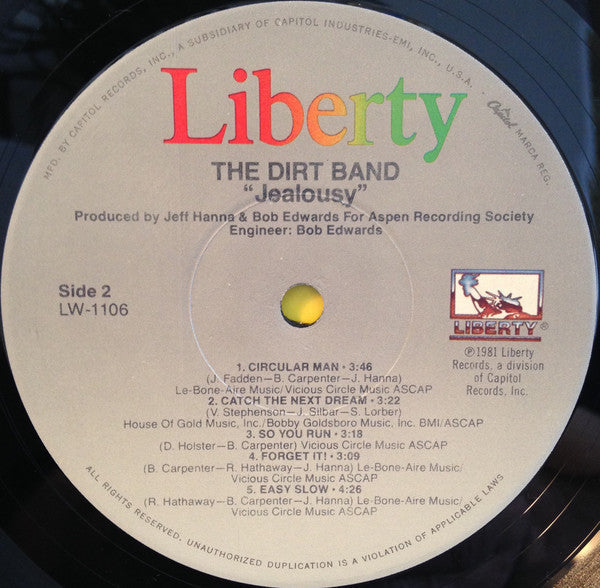 The Dirt Band - Jealousy - LP