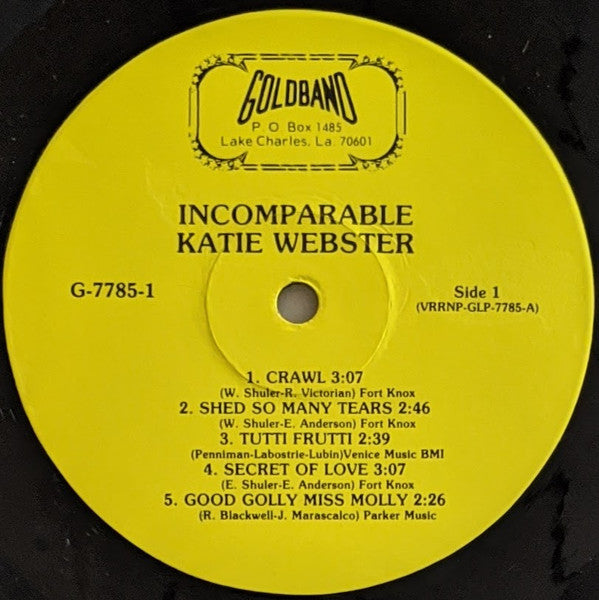 Katie Webster - You Can Dig It The Incomparable Katie Webster - LP