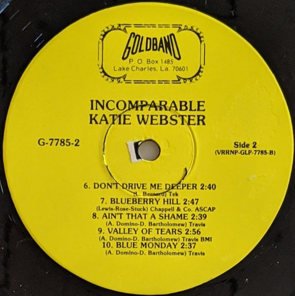 Katie Webster - You Can Dig It The Incomparable Katie Webster - LP