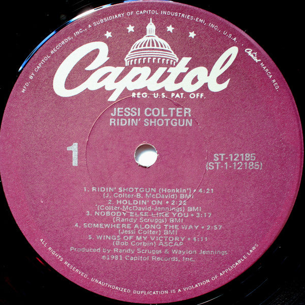 Jessi Colter - Ridin' Shotgun - LP