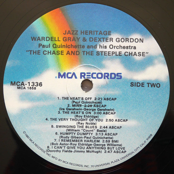 Wardell Gray / Dexter Gordon - Paul Quinichette And His Orchestra - The Chase And The Steeple Chase - LP