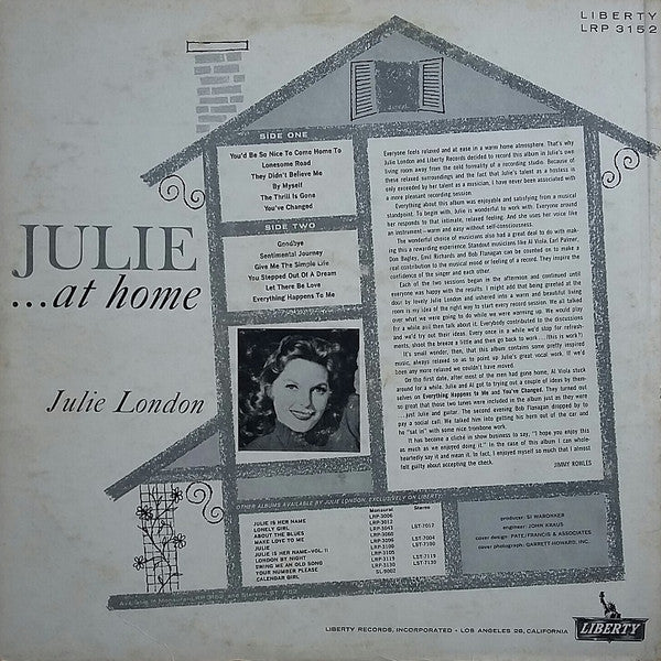Julie London - Julie...At Home - LP