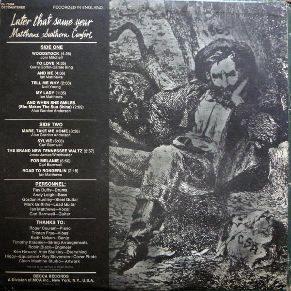 Matthews Southern Comfort* - Later That Same Year - LP