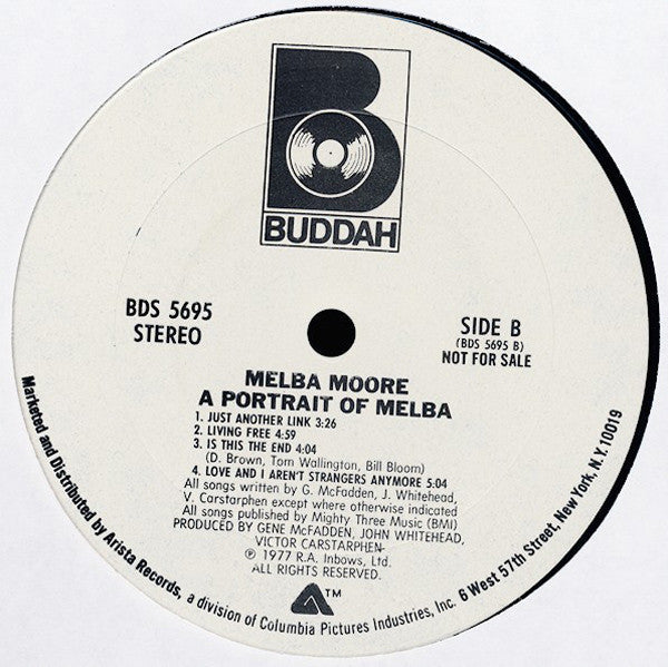 Melba Moore - A Portrait Of Melba - LP