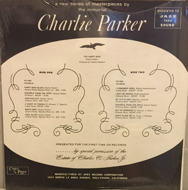 Charlie Parker - The Happy "Bird" - LP