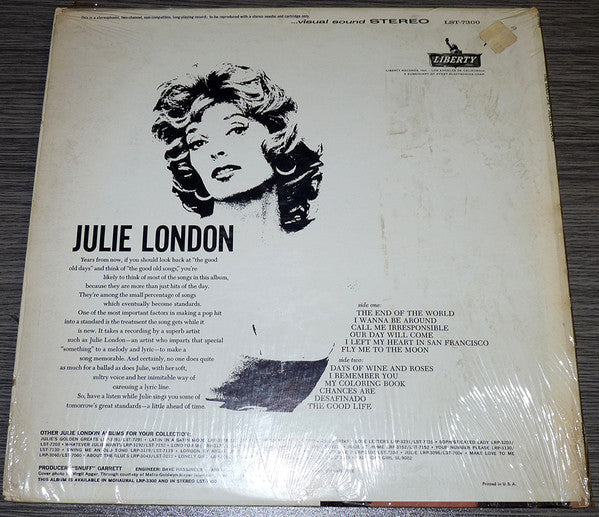 Julie London - The End Of The World - LP