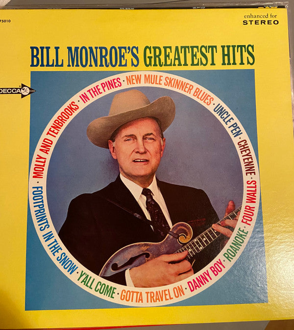 Bill Monroe - Bill Monroe's Greatest Hits - LP