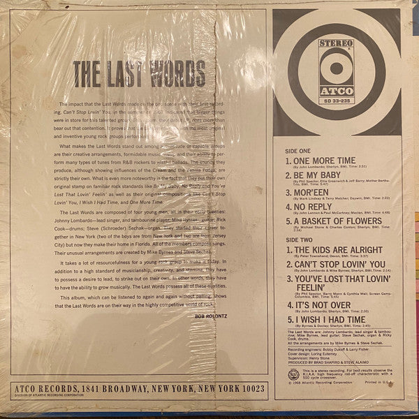 The Last Words (2) - The Last Words - LP
