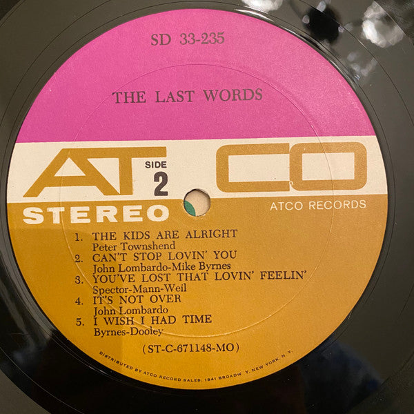The Last Words (2) - The Last Words - LP
