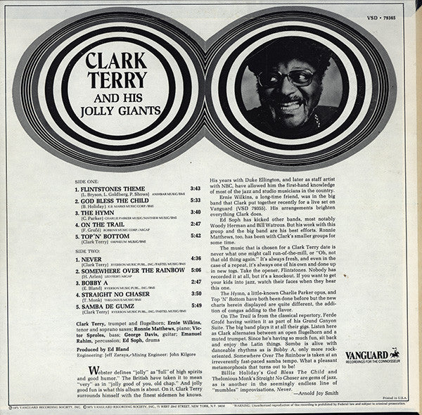 Clark Terry And His Jolly Giants - Clark Terry And His Jolly Giants - LP