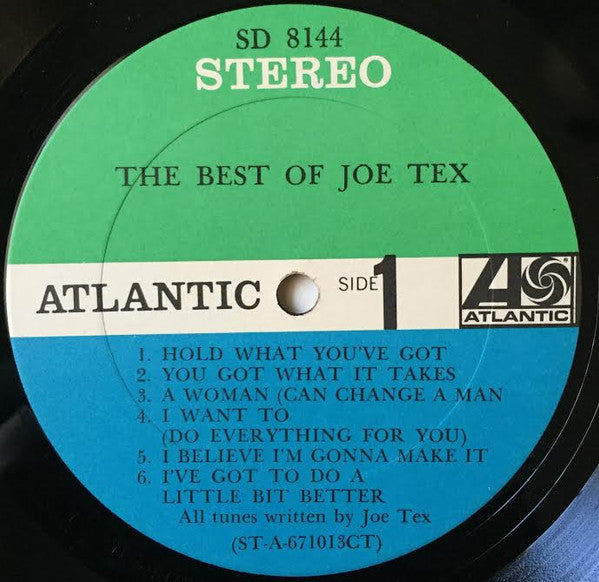 Joe Tex - The Best Of Joe Tex - LP