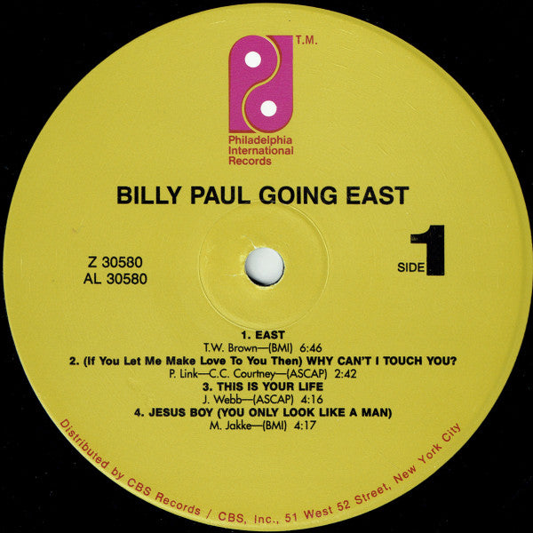 Billy Paul - Going East - LP