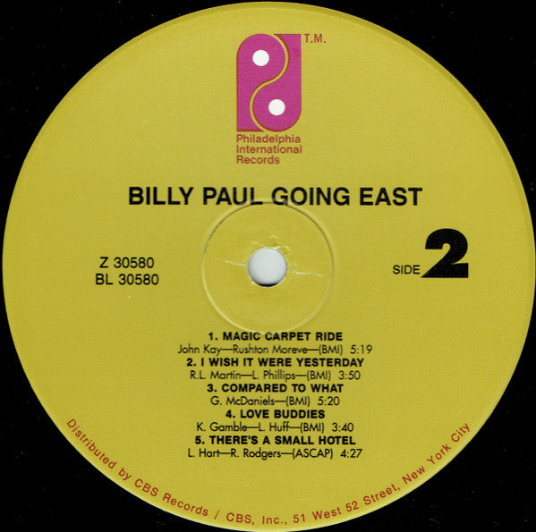 Billy Paul - Going East - LP
