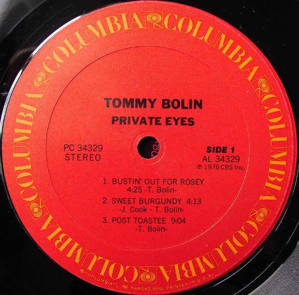 Tommy Bolin - Private Eyes - LP