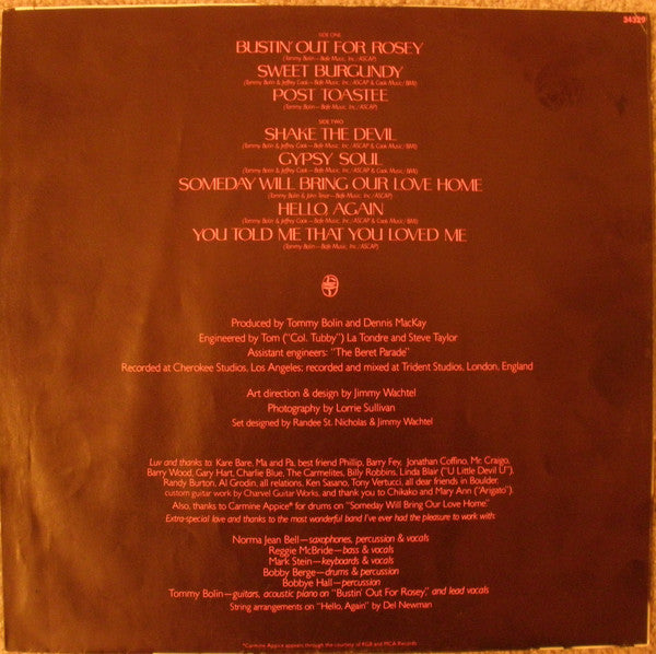 Tommy Bolin - Private Eyes - LP