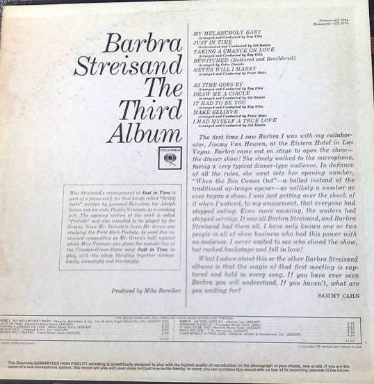 Barbra Streisand - The Third Album - LP