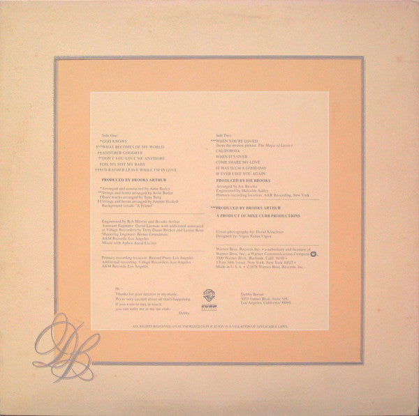Debby Boone - Midstream - LP