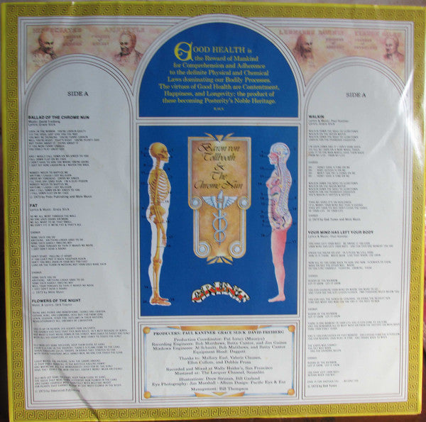 Paul Kantner, Grace Slick & David Freiberg - Baron Von Tollbooth & The Chrome Nun - LP