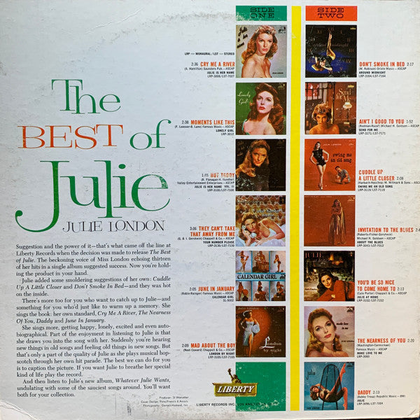 Julie London - The Best Of Julie - LP